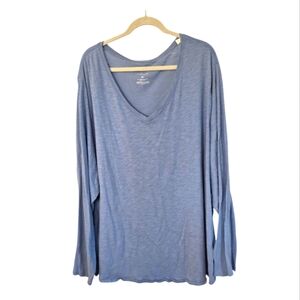 Sonoma Light Bluish Gray Long Sleeve Tee Size 4X